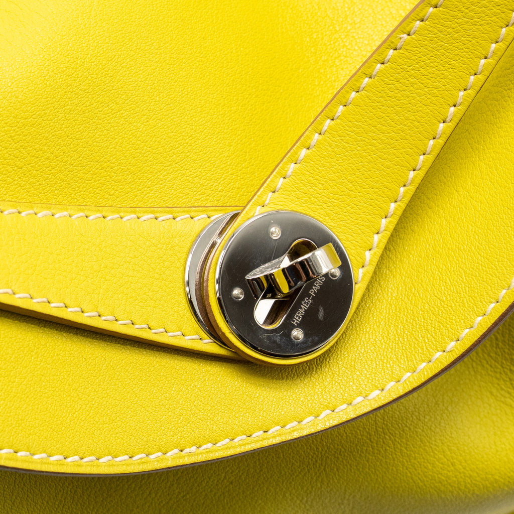HERMES LINDY 30 SWIFT LIME SHW SQUARE O