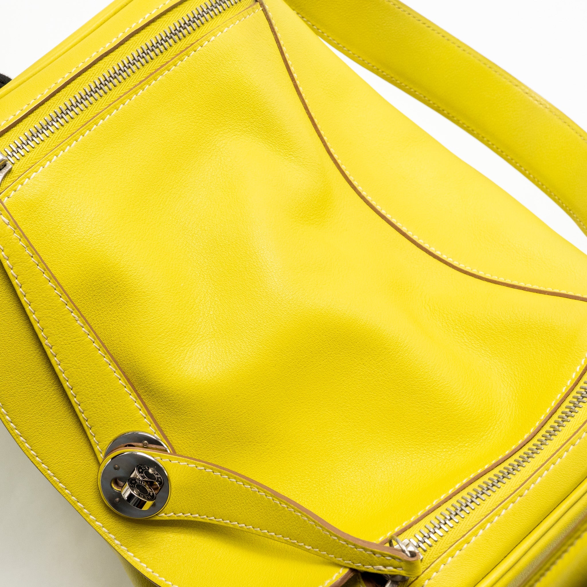 HERMES LINDY 30 SWIFT LIME SHW SQUARE O