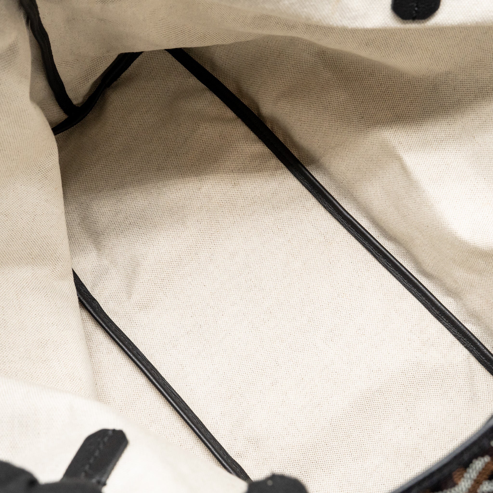 GOYARD SAINT LOUIS PM TOTE GOYARDINE CANVAS / CALFSKIN BLACK