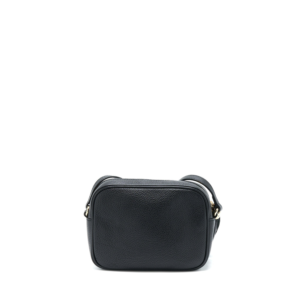 GUCCI SOHO CAMERA DISCO BAG CALFSKIN BLACK GHW