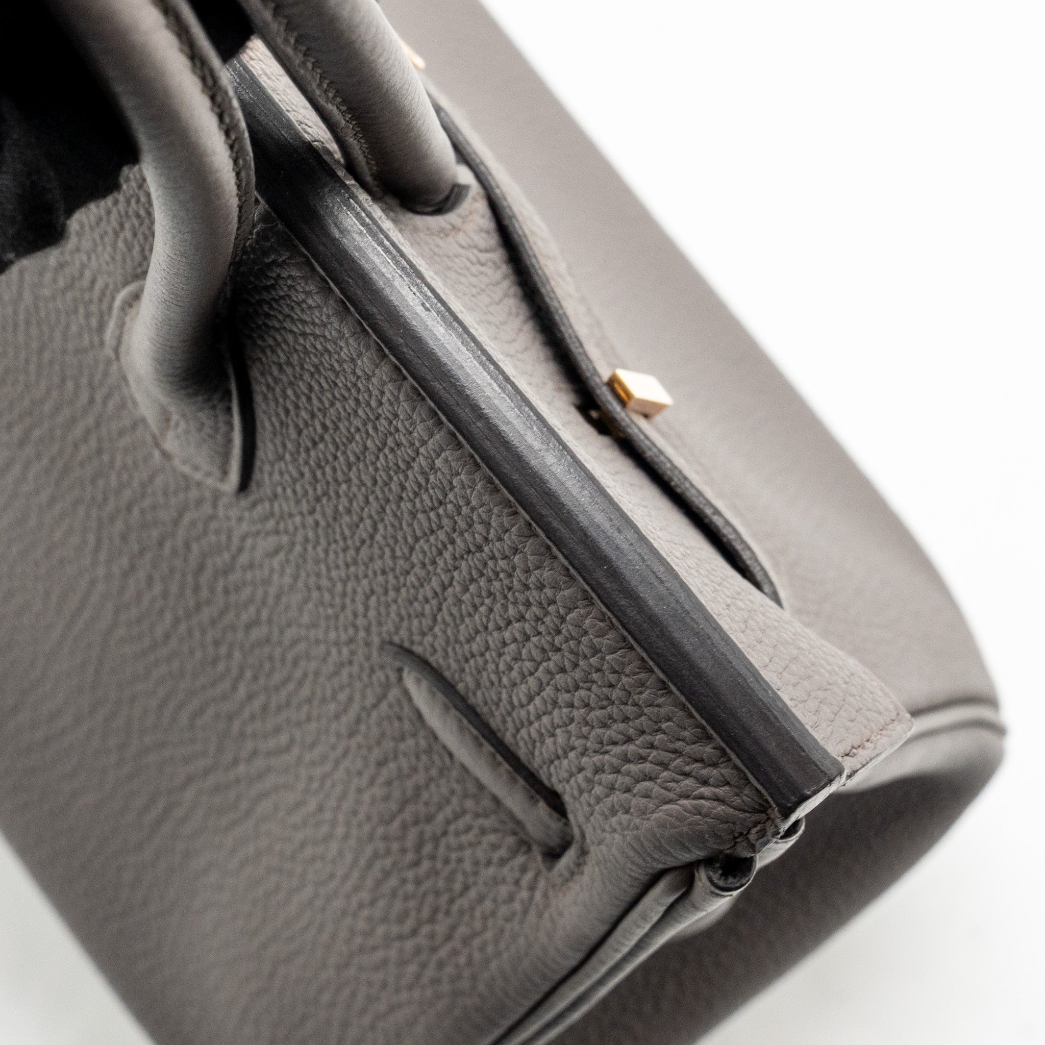 HERMES BIRKIN 25 TOGO GRIS ETAIN RGHW