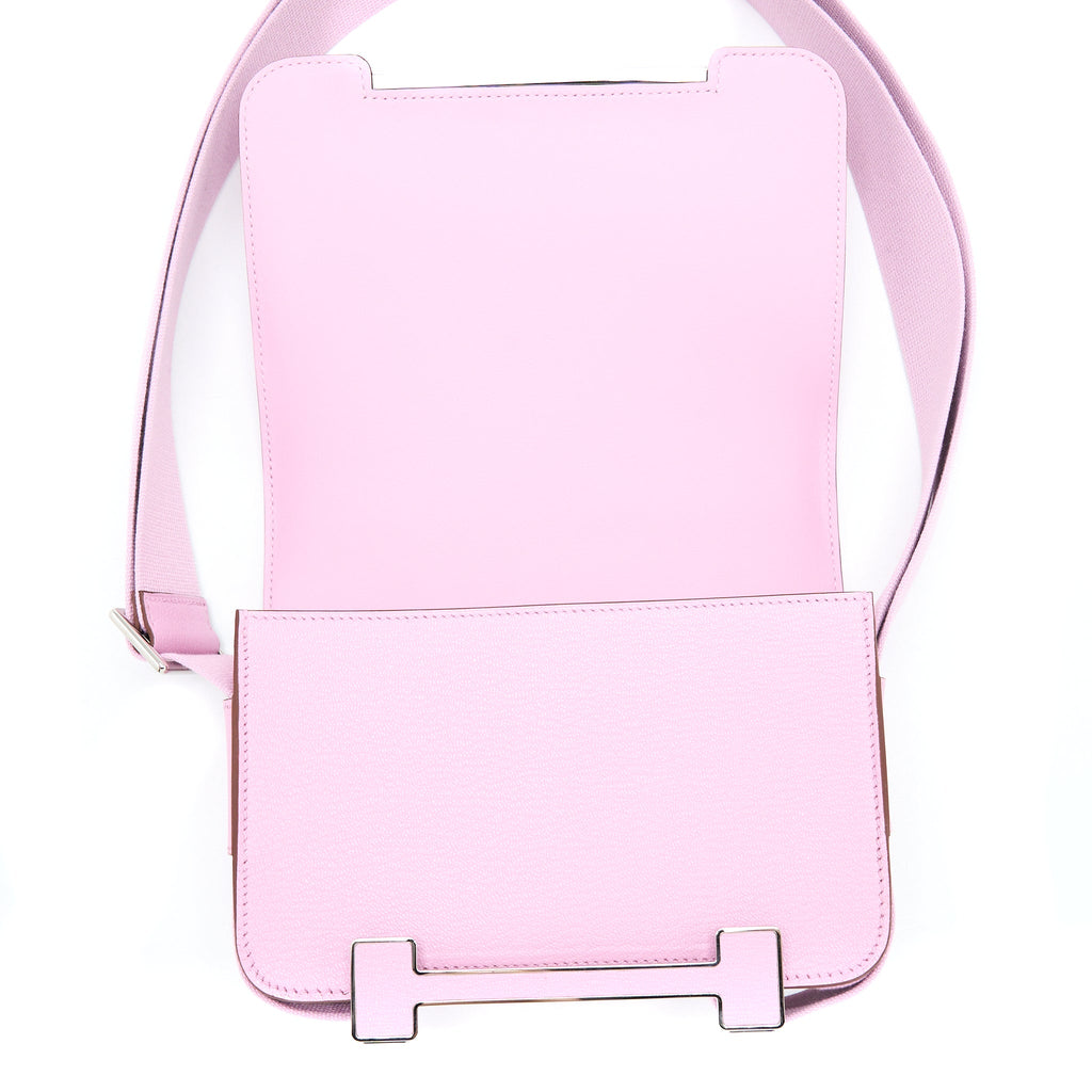 HERMES GETA CHÈVRE MYSORE MAUVE SYLVESTRE SHW