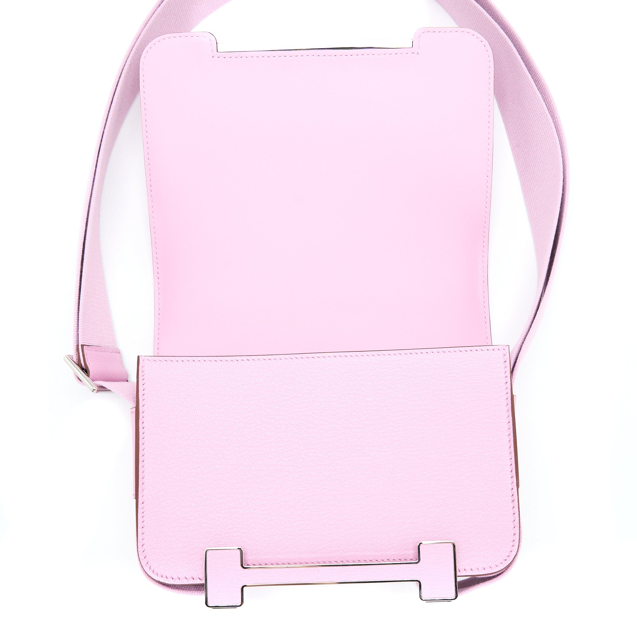 HERMES GETA CHÈVRE MYSORE MAUVE SYLVESTRE SHW