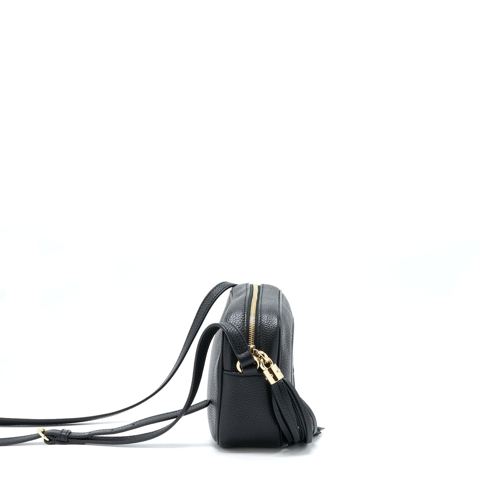 GUCCI SOHO CAMERA DISCO BAG CALFSKIN BLACK GHW