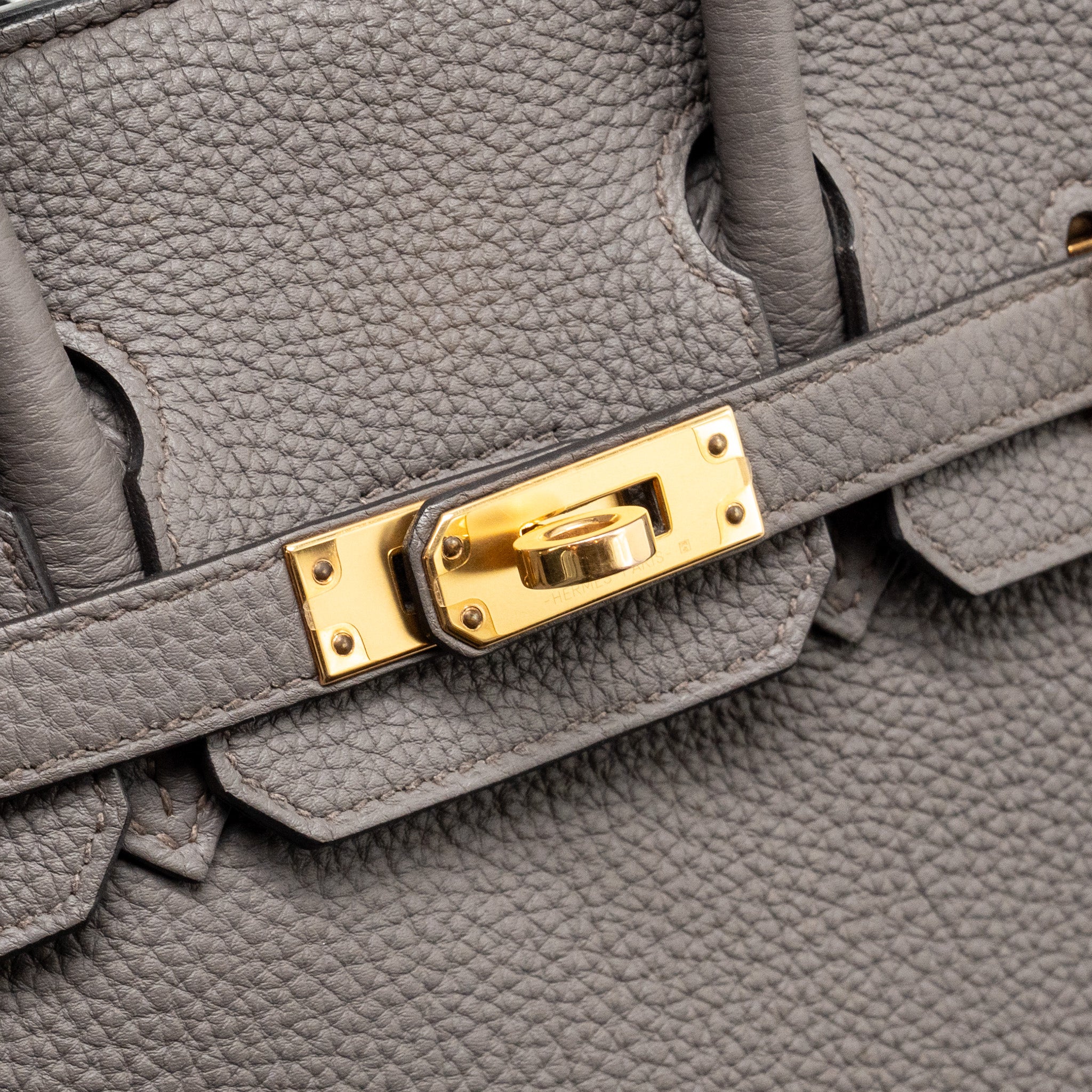 HERMES BIRKIN 25 TOGO GRIS ETAIN RGHW