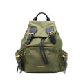 BURBERRY MEDIUM RUCKSACK BACKPACK NYLON OLIVE GREEN GHW