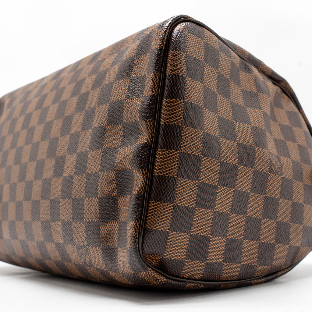 LOUIS VUITTON SPEEDY 30 DAMIER EBENE CANVAS GHW