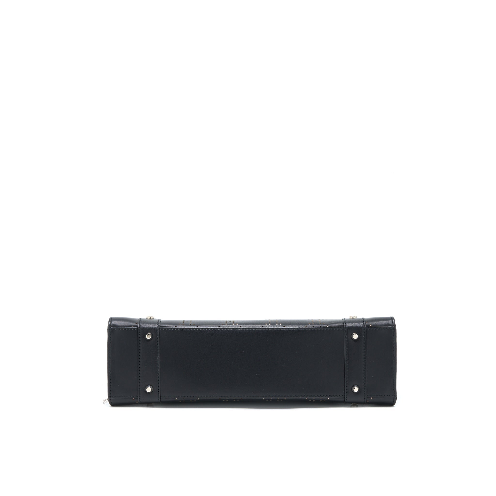 DIOR VINTAGE LADY DIOR LONG CUIR BAG CALFSKIN BLACK SHW