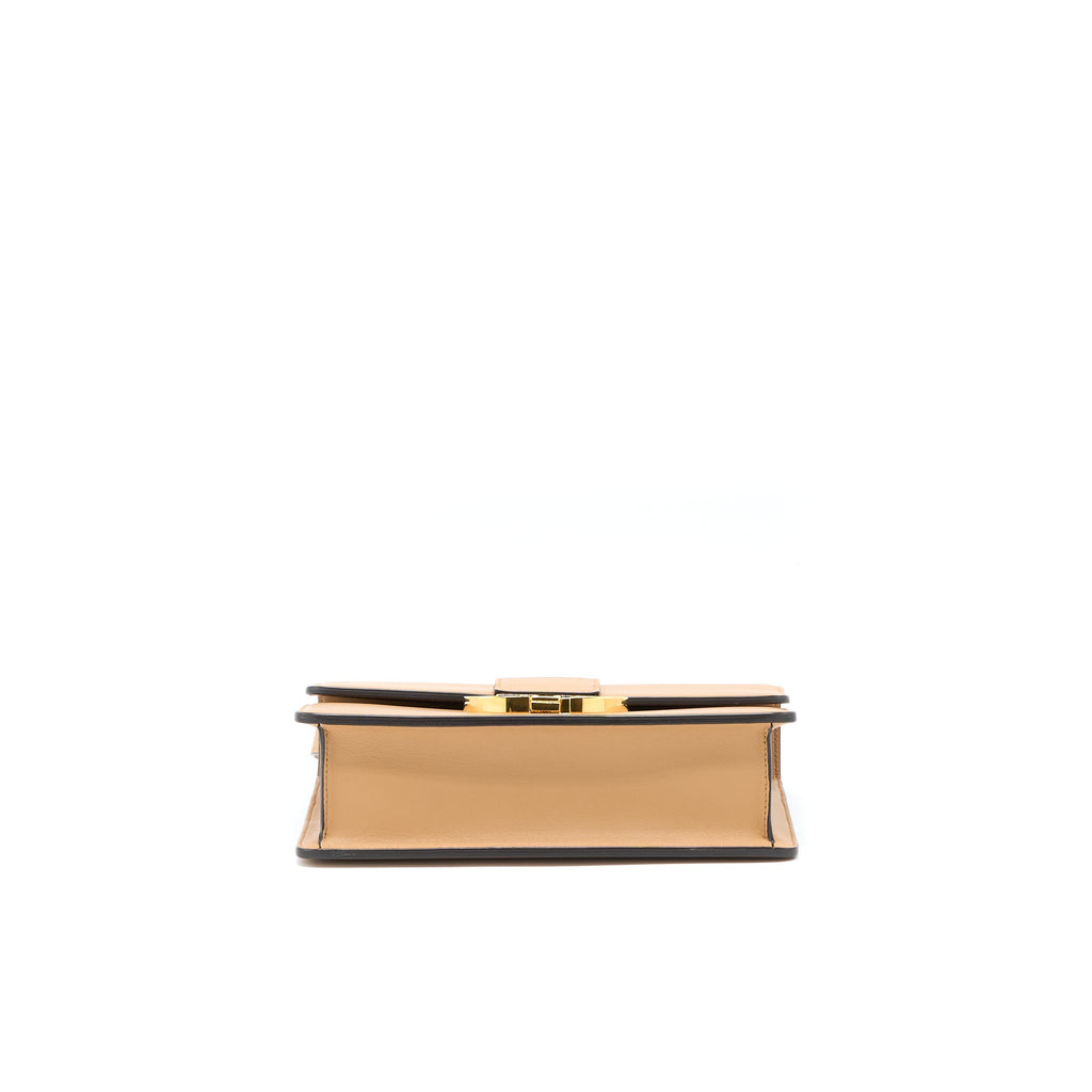 DIOR 30 MONTAIGNE MEDIUM BAG CALFSKIN DARK BEIGE GHW