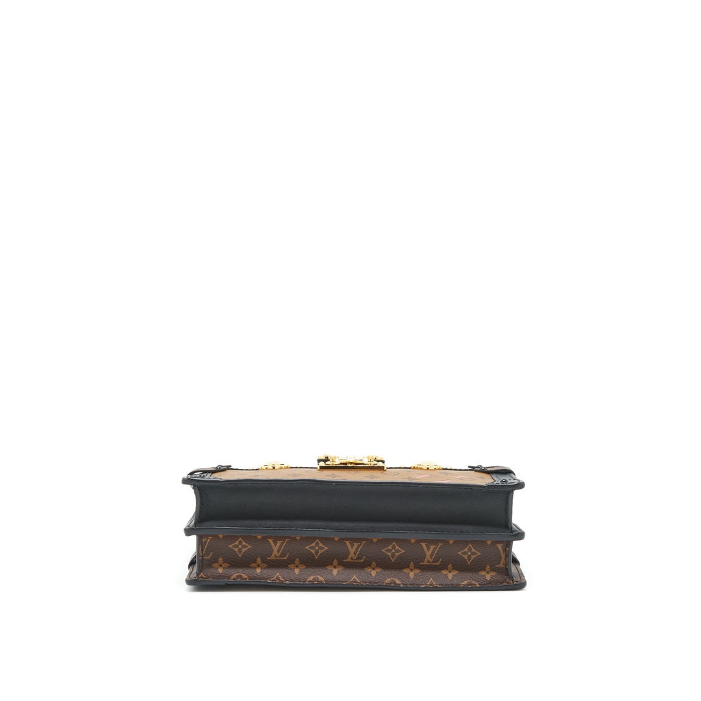 LOUIS VUITTON TRUNK CLUTCH BAG MONOGRAM REVERSE CANVAS YEAR 2019
