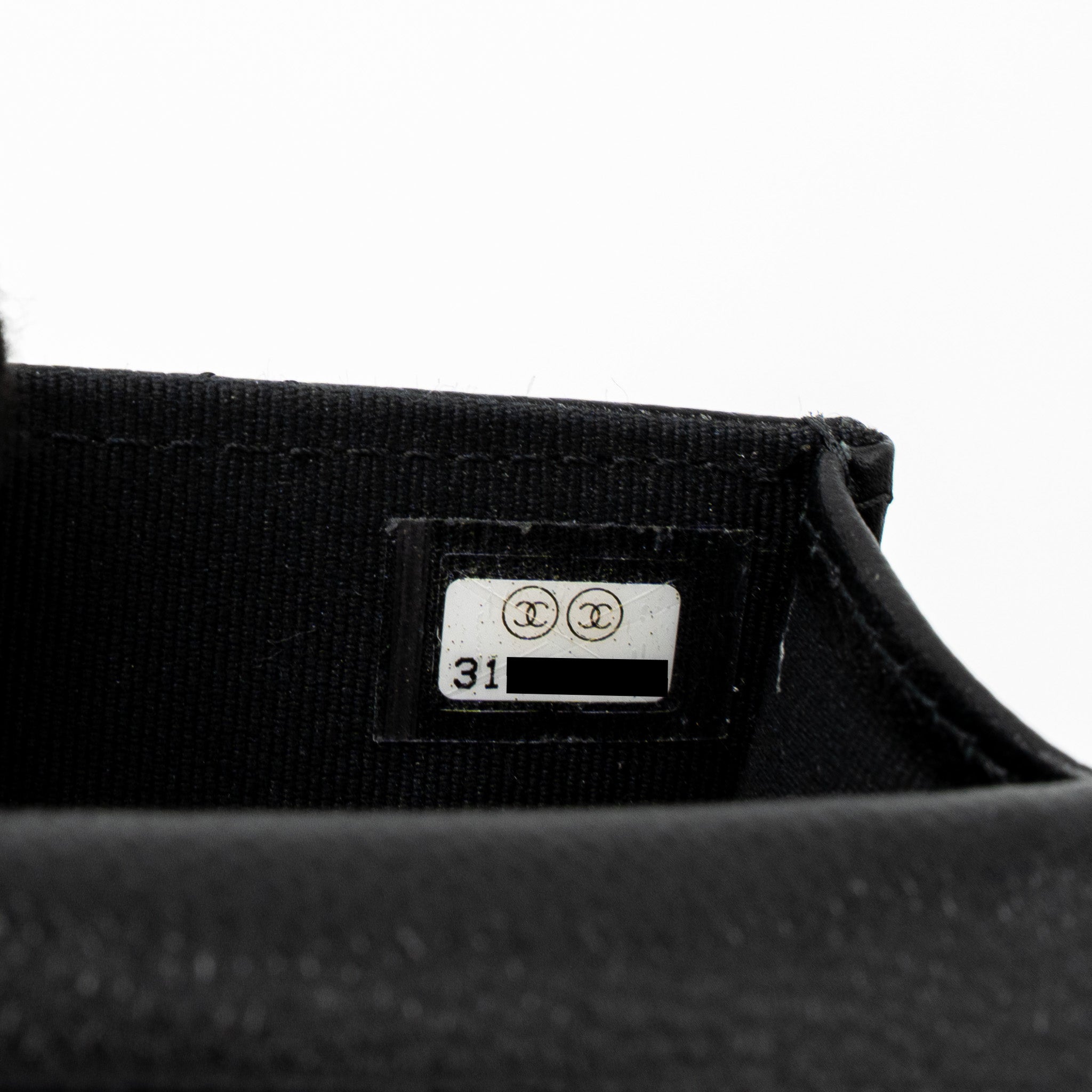CHANEL VERTICAL PHONE POUCH CAVIAR BLACK LGHW