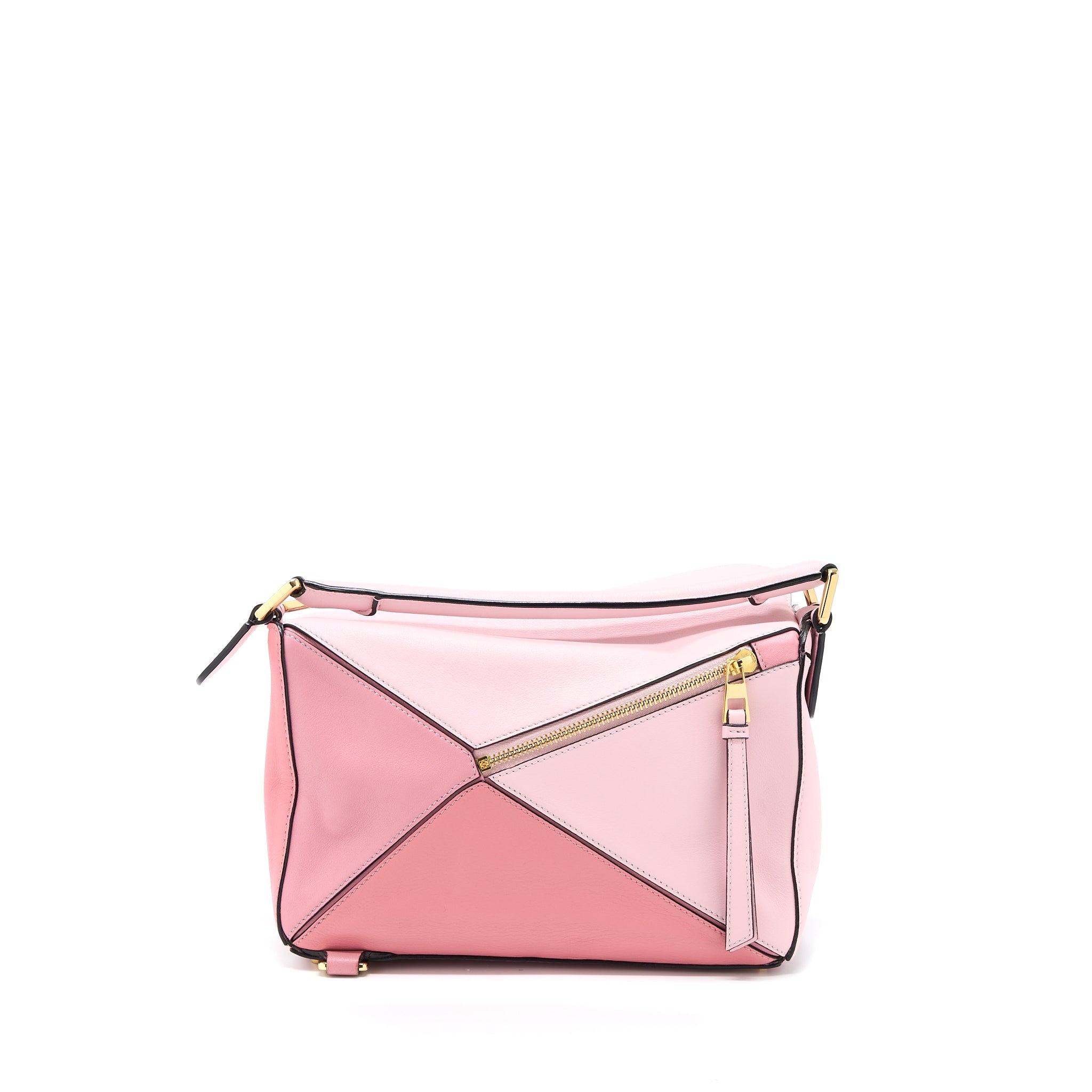 LOEWE SMALL PUZZLE BAG CALFSKIN MULTICOLOUR BLOCK GHW