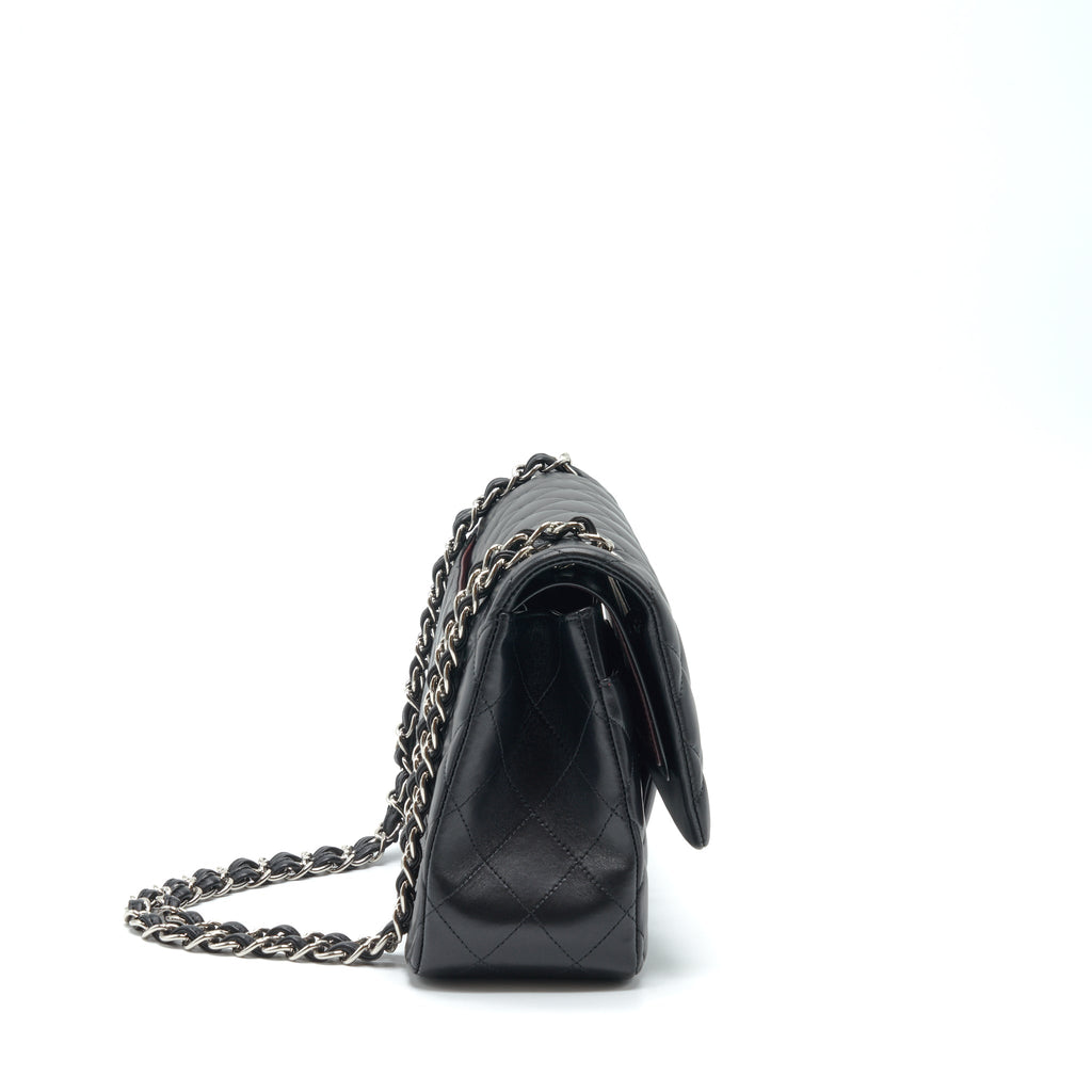 CHANEL JUMBO CLASSIC DOUBLE FLAP LAMBSKIN BLACK SHW