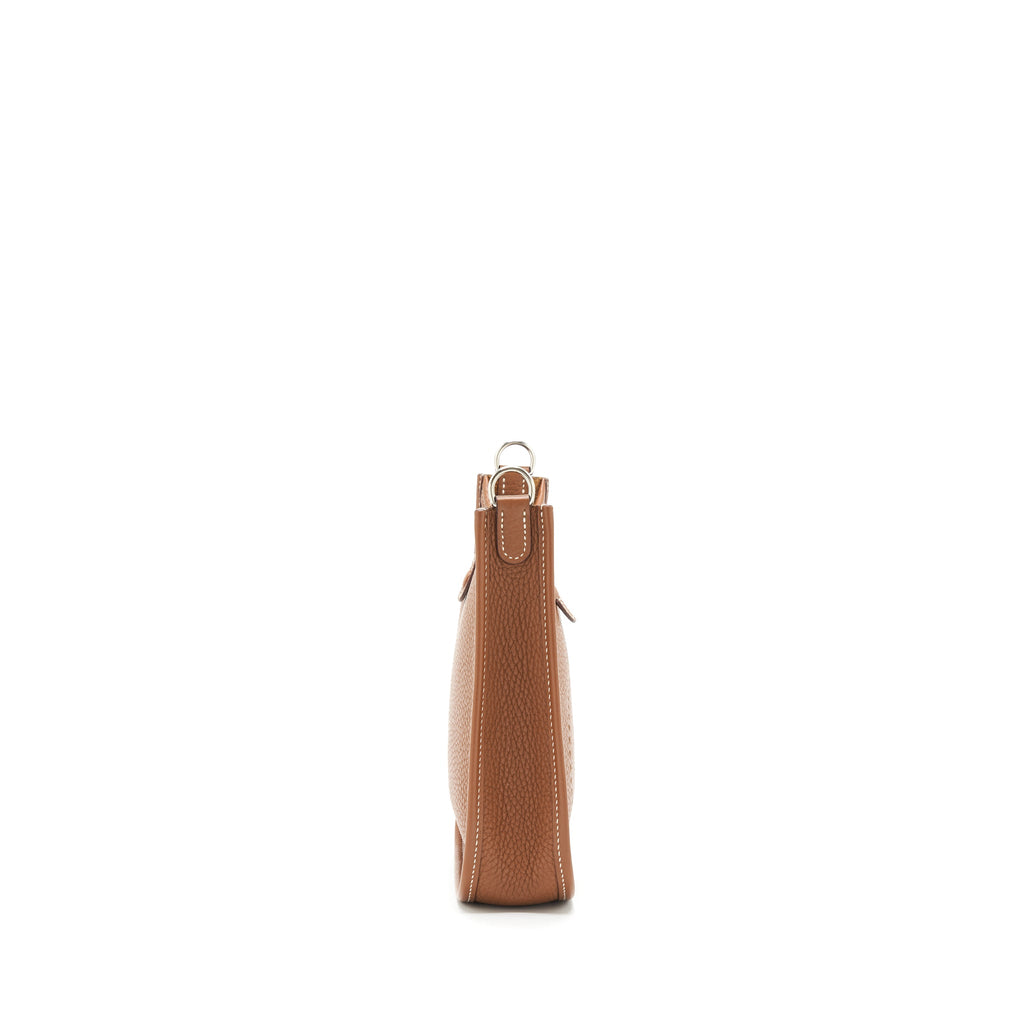 HERMES MINI EVELYNE CLEMENCE GOLD/ AMORE-BRIQUE SHW