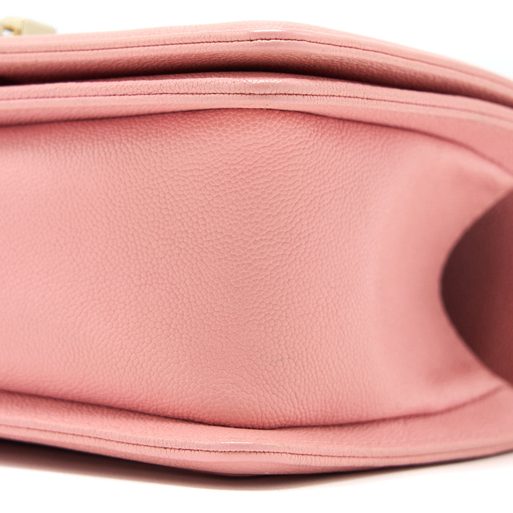 CHANEL SMALL BOY BAG CAVIAR PINK LGHW