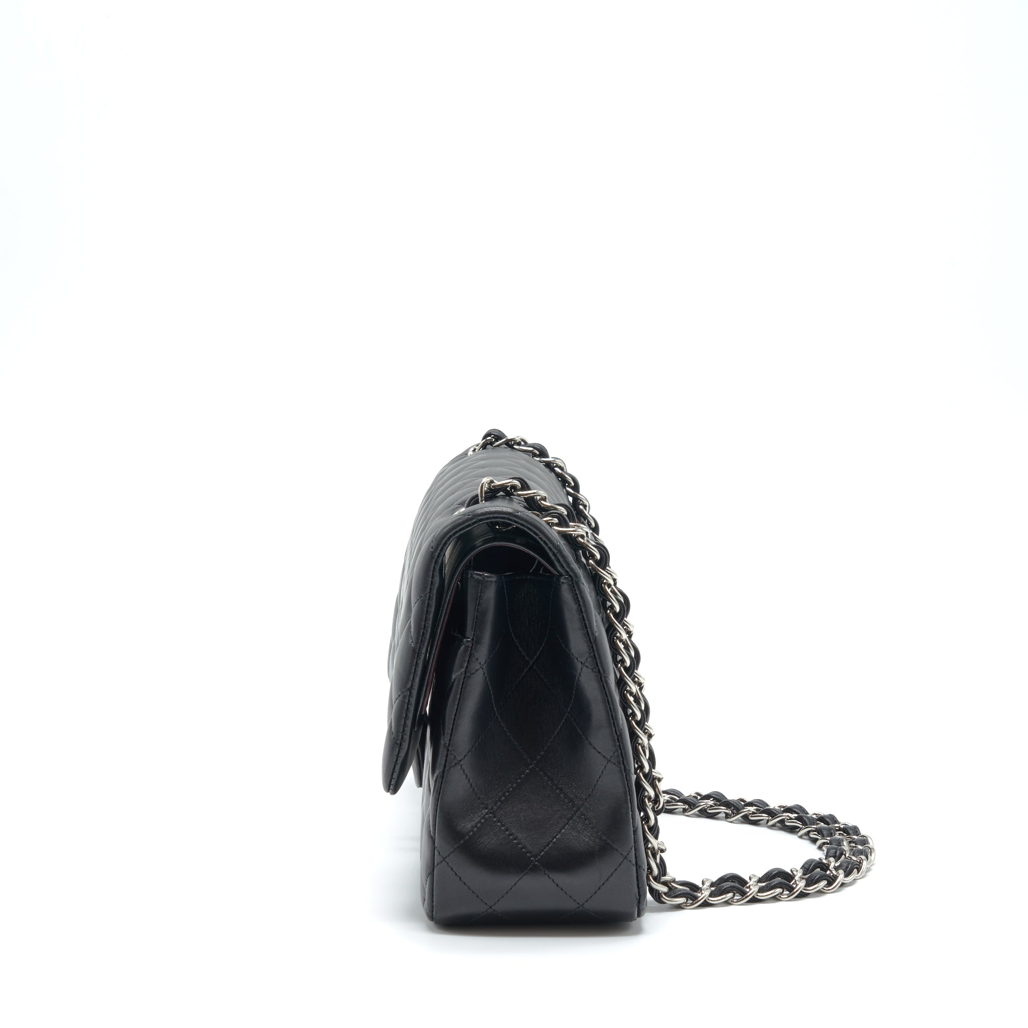 CHANEL JUMBO CLASSIC DOUBLE FLAP LAMBSKIN BLACK SHW