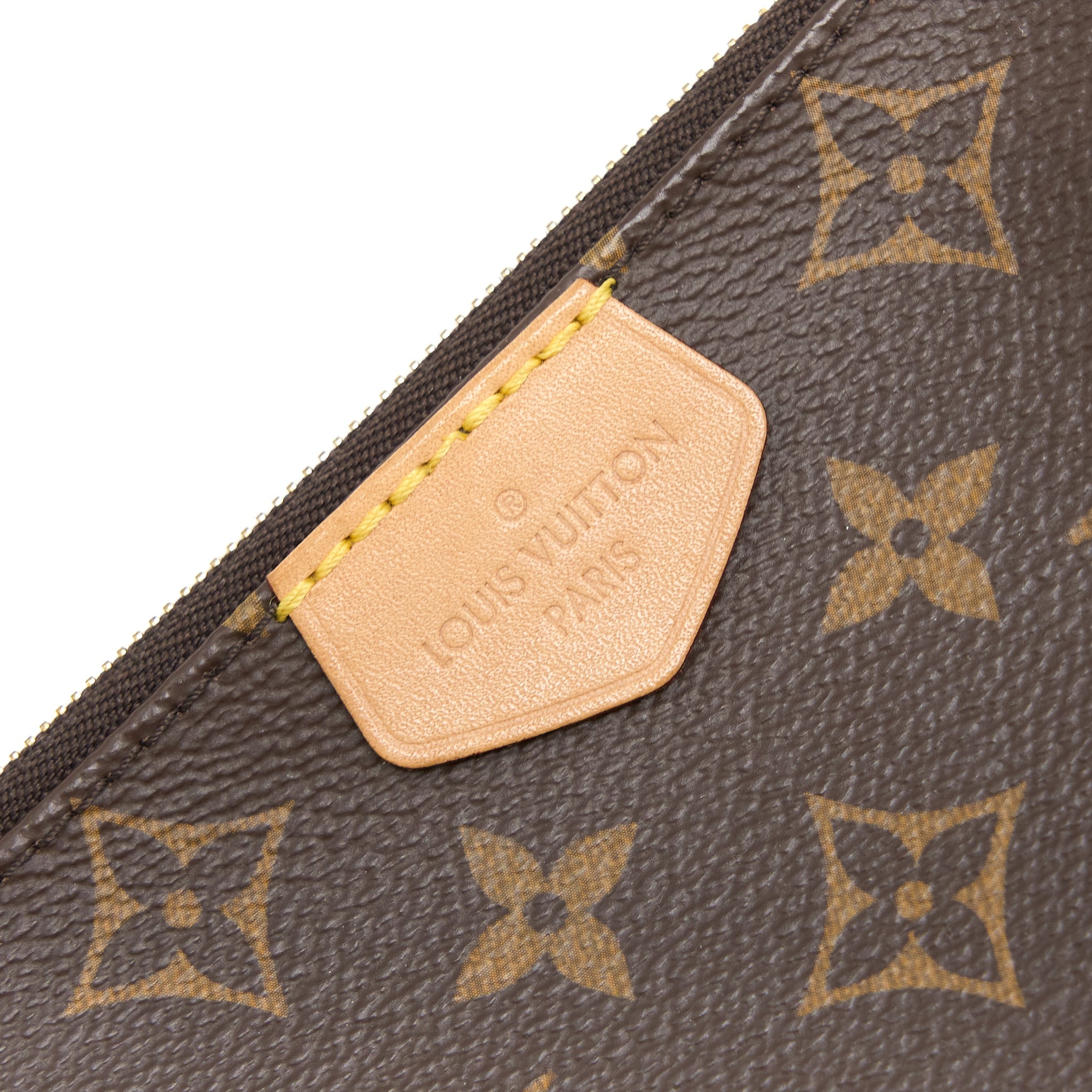 LOUIS VUITTON MULTI POCHETTE ACCESSORIES MONOGRAM CANVAS ROSE CLAIR GHW