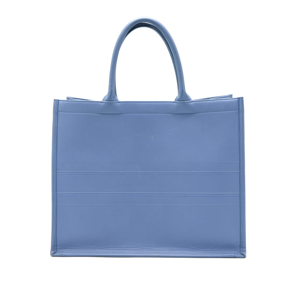 DIOR LARGE BOOK TOTE LIGHT BLUE