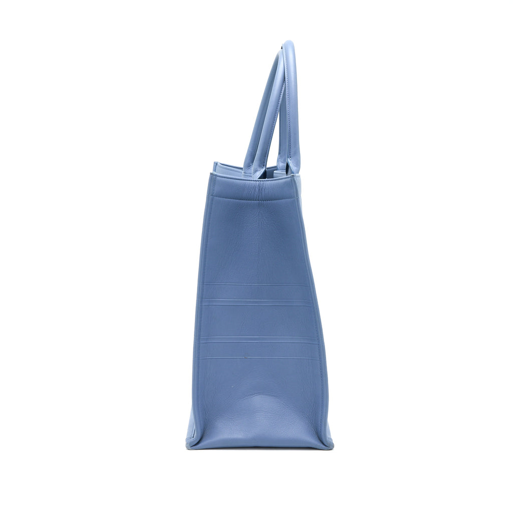 DIOR LARGE BOOK TOTE LIGHT BLUE