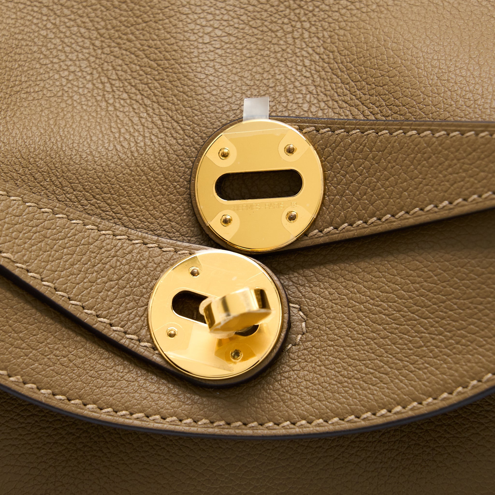 HERMES LINDY 26 EVERCOLOR BEIGE DE WEIMAR GHW