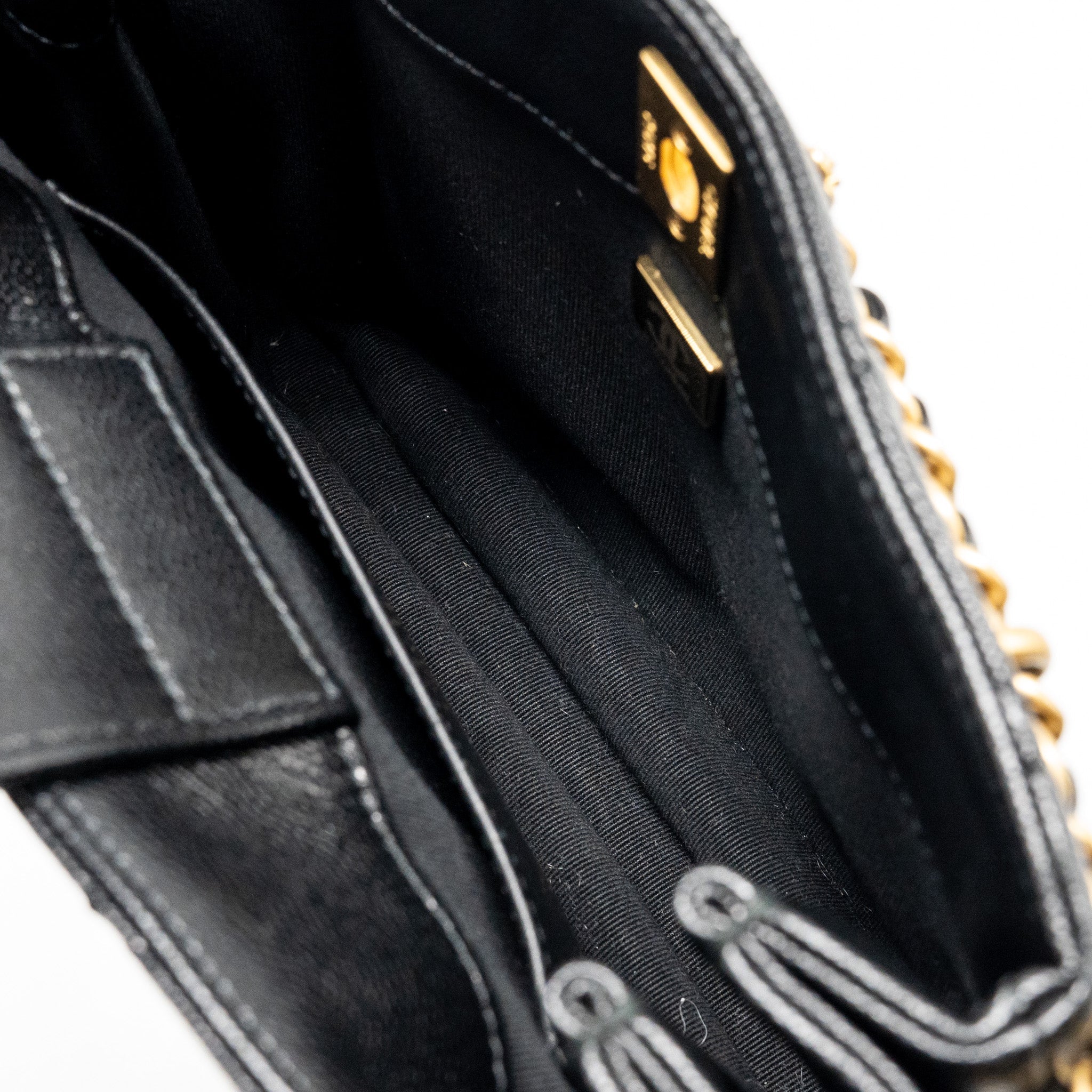 CHANEL CC CAMELLIA SMALL SHOPPING BAG CAVIAR BLACK GHW (MICROCHIP)