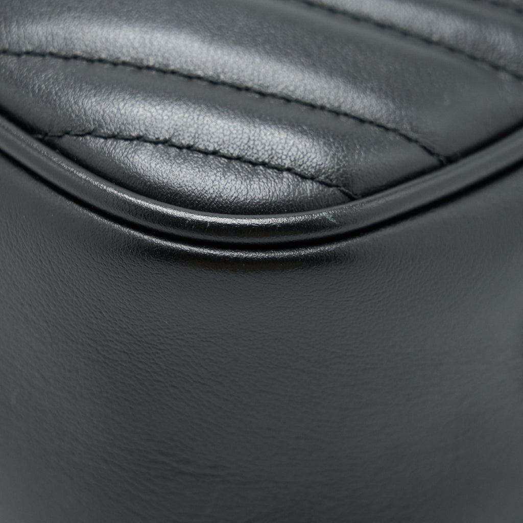 GUCCI GG MARMONT SMALL CAMERA BAG BLACK