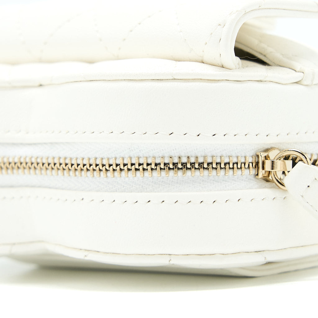 CHANEL 22S HEART BELT BAG LAMBSKIN WHITE LGHW
