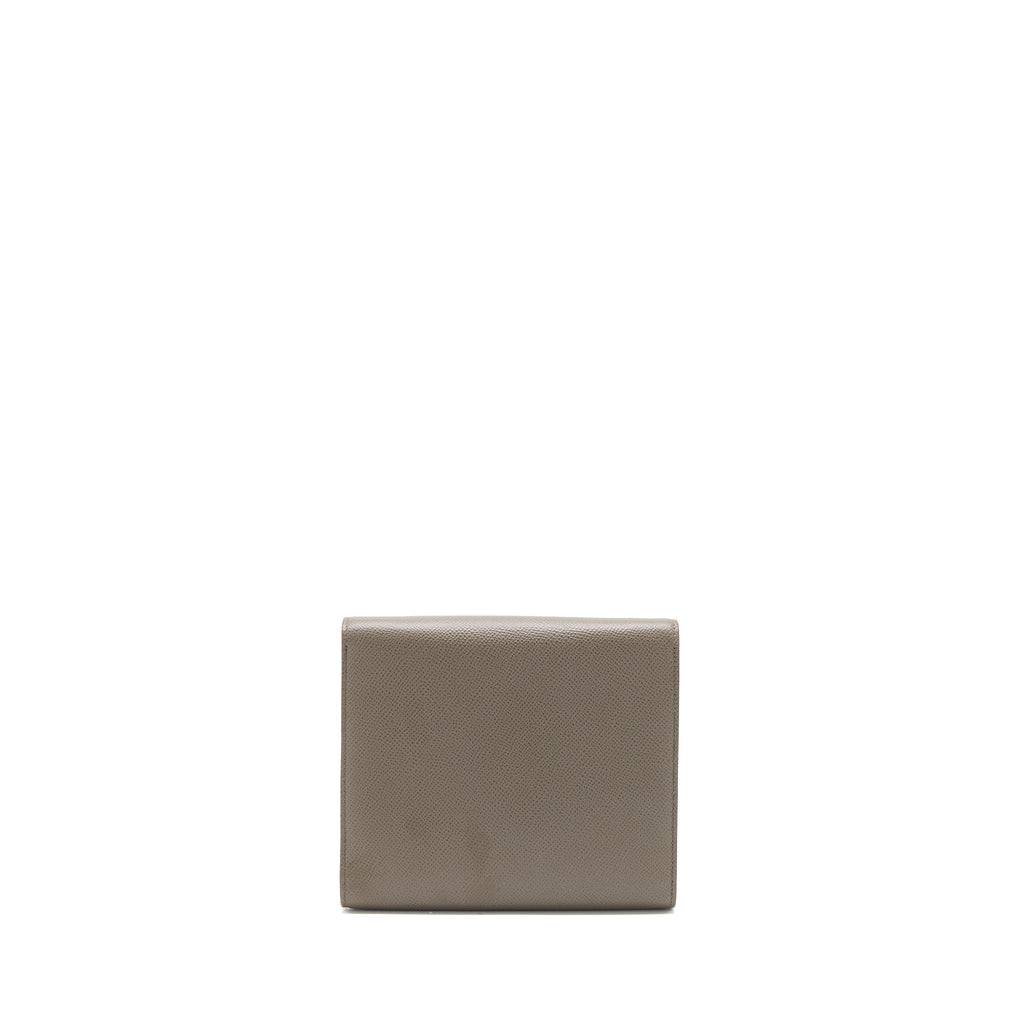 HERMES CLIC 16 WALLET EPSOM GRIS ETAIN RGHW