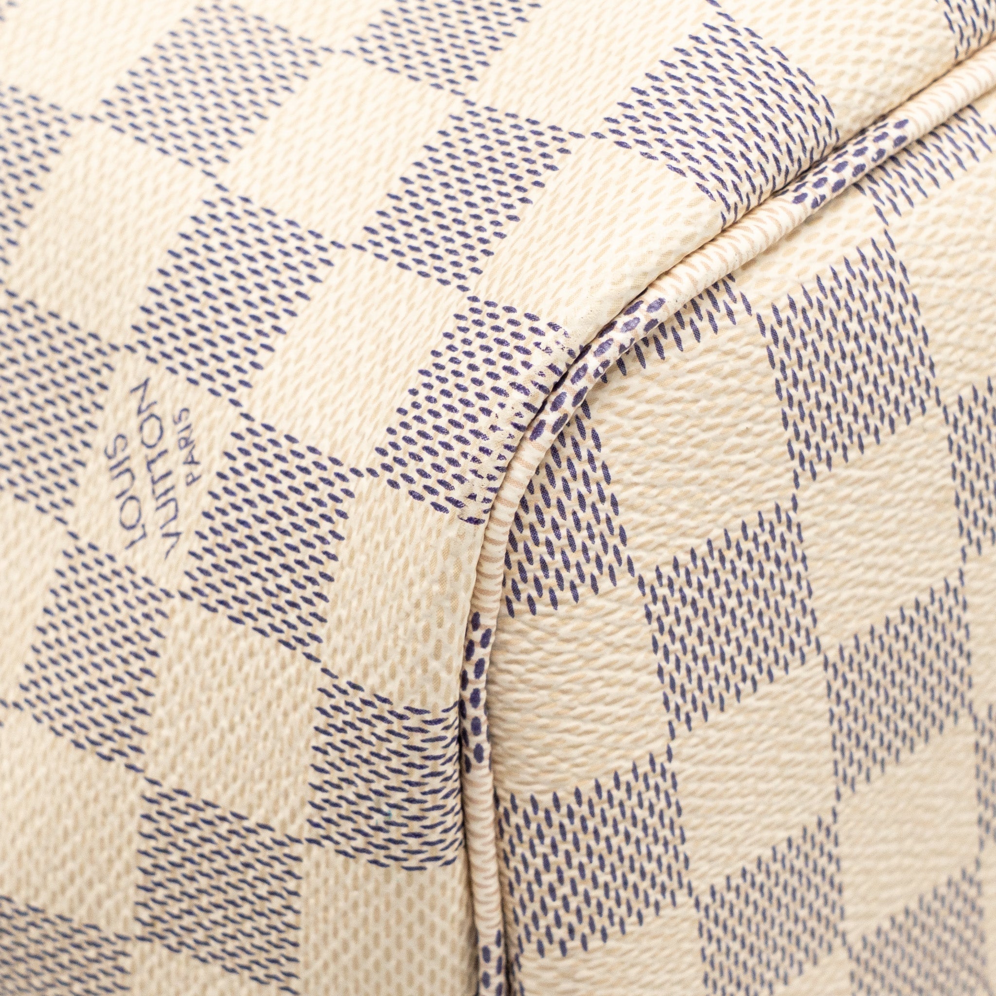 LOUIS VUITTON NEVERFULL MM DAMIER AZUR CANVAS GHW