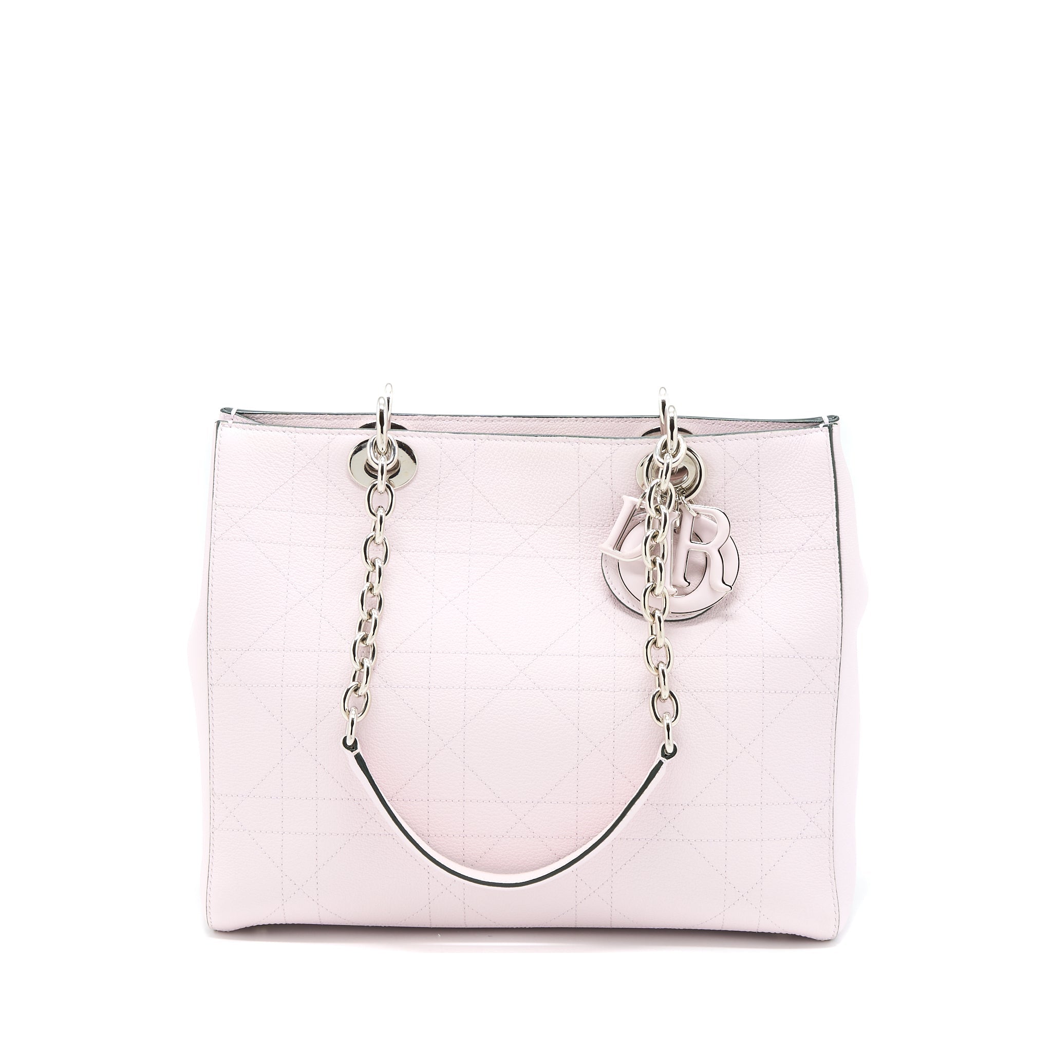 DIOR TOTE BAG CALFSKIN LIGHT PINK SHW