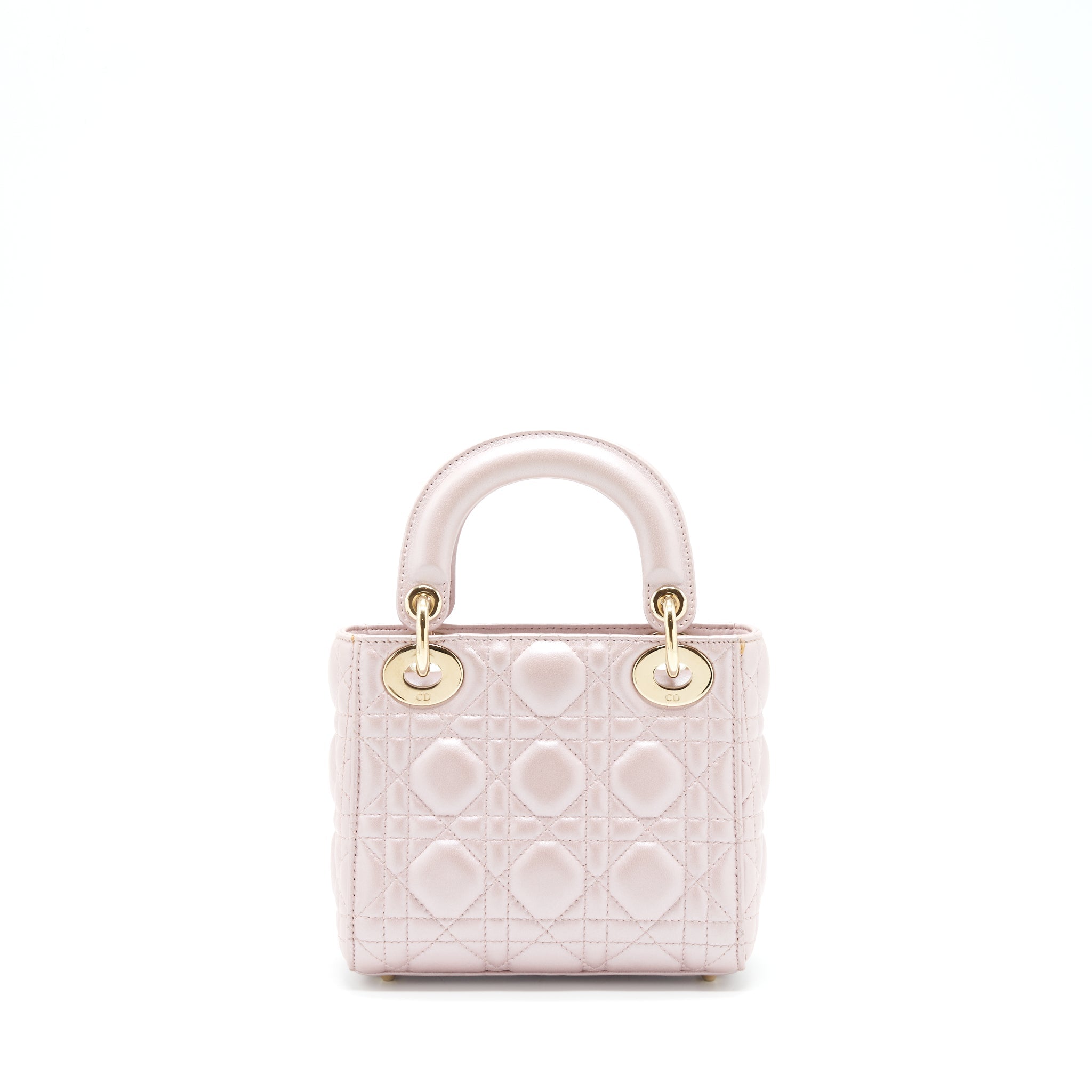 DIOR MINI LADY DIOR LAMBSKIN PINK GHW