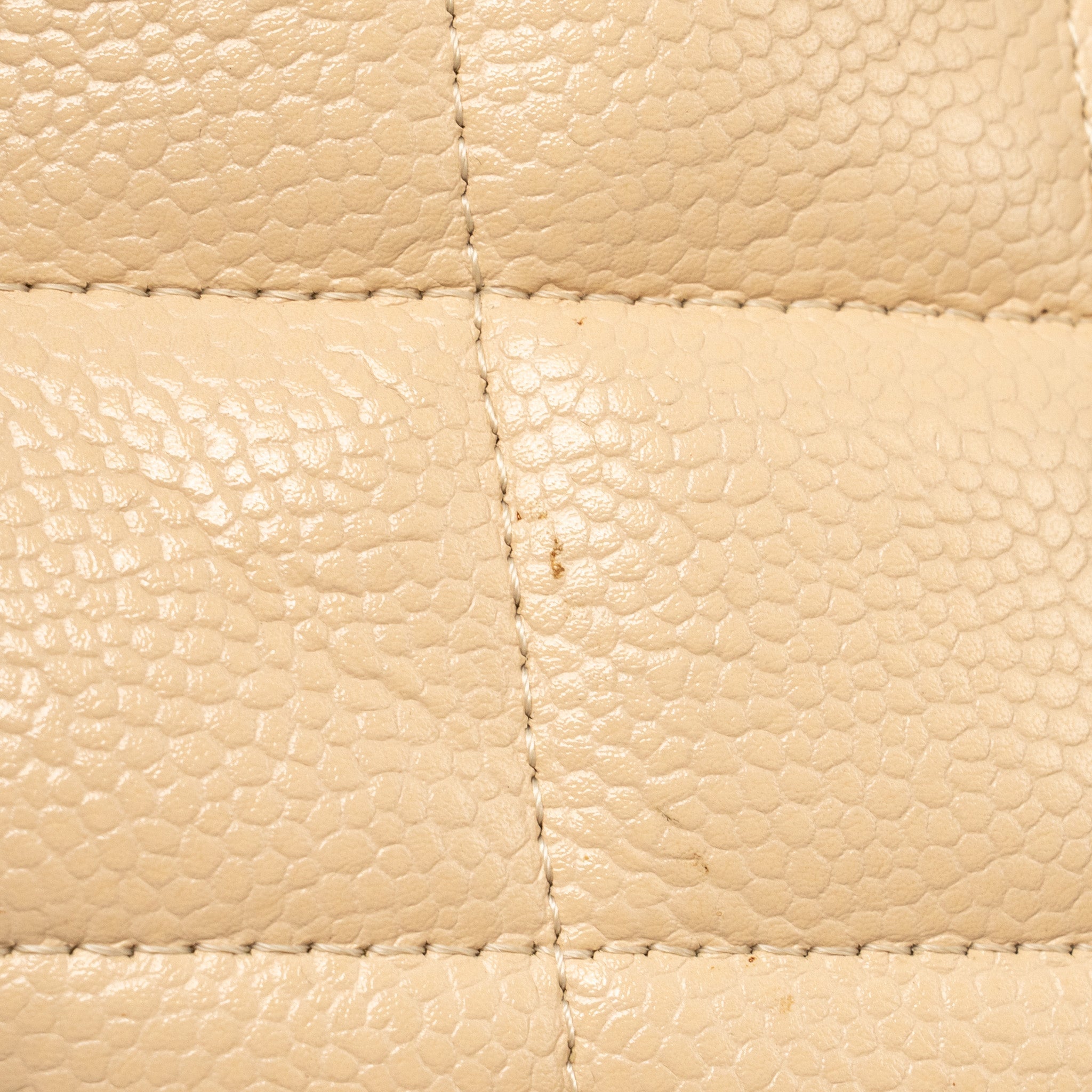 CHANEL VINTAGE MEDALLION TOTE BAG CAVIAR BEIGE GHW