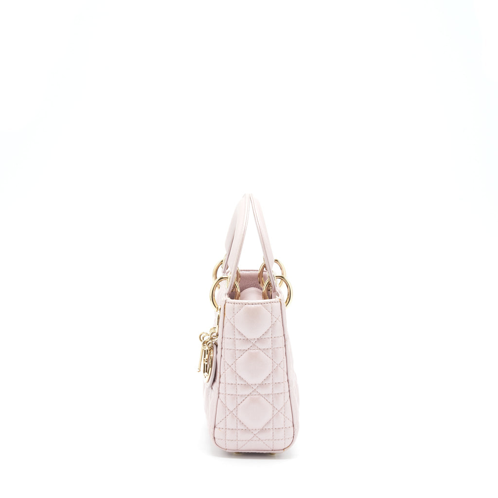 DIOR MINI LADY DIOR LAMBSKIN PINK GHW