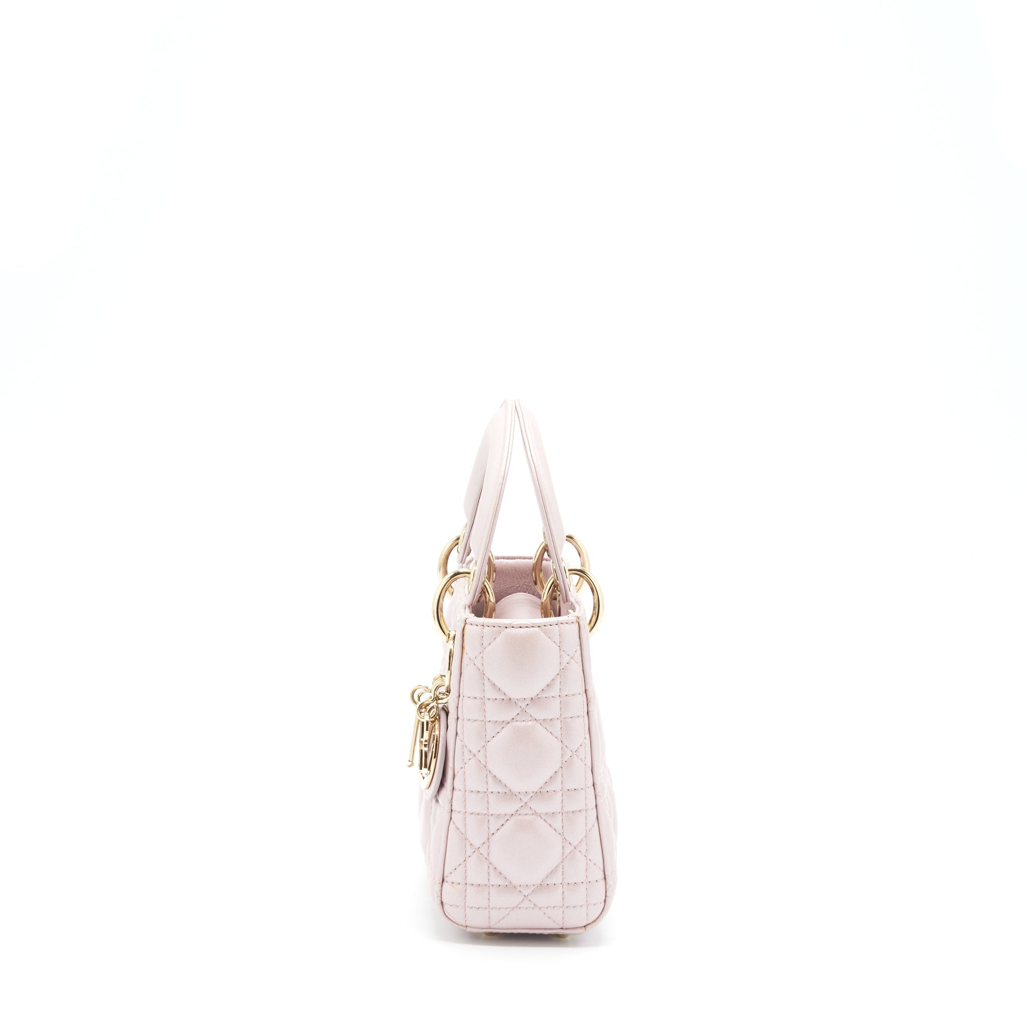 DIOR MINI LADY DIOR LAMBSKIN PINK GHW