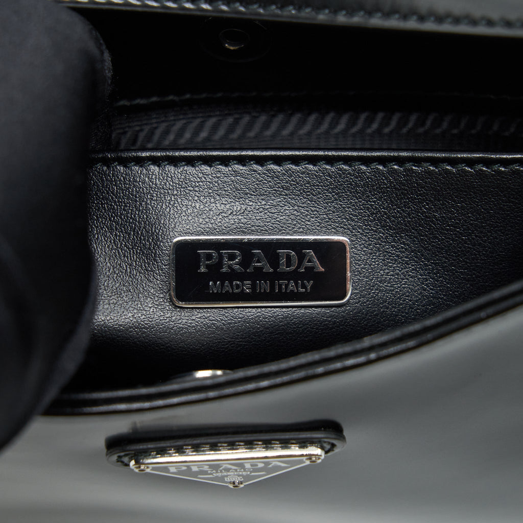 PRADA CLEO BAG CALFSKIN BLACK SHW
