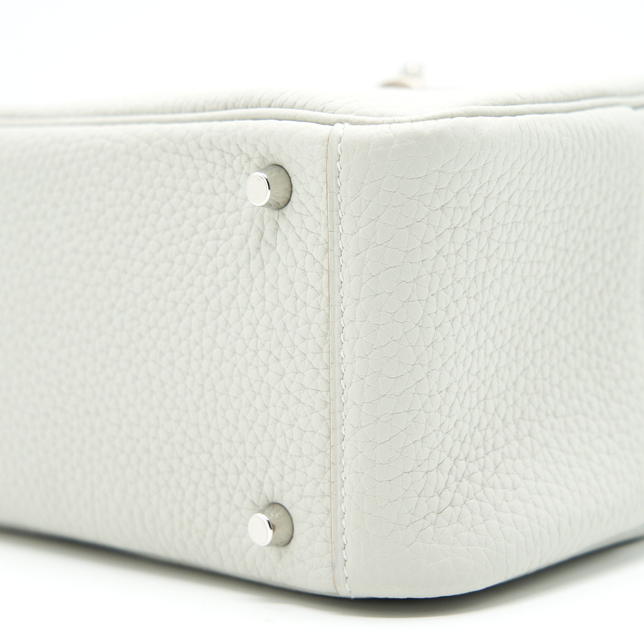 HERMES MINI LINDY 80 GRIS PALE SHW