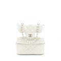 CHANEL PVC AQUARIUM BACKPACK AGED CALFSKIN WHITE SHW