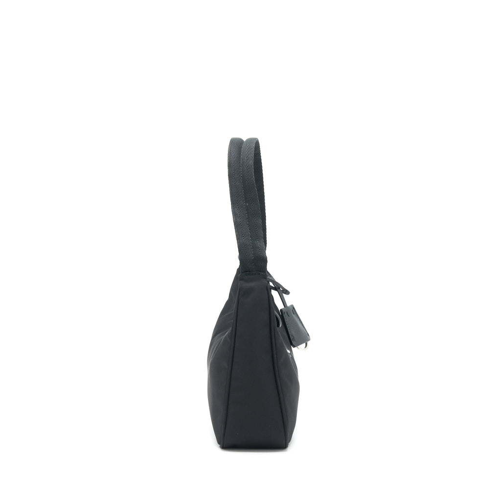 PRADA NYLON MINI TESSUTO SHOULDER BAG BLACK SHW