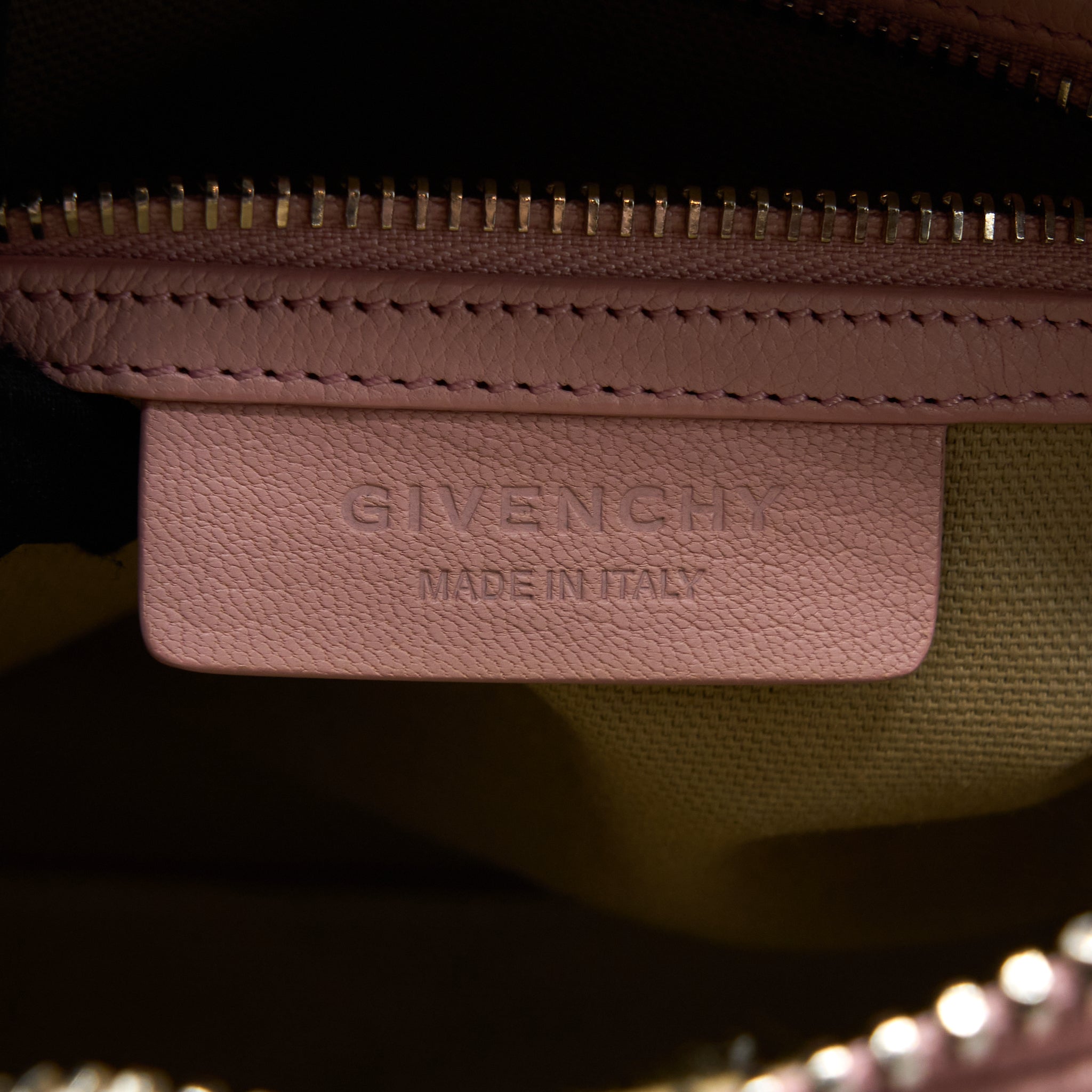 GIVENCHY MINI ANTIGONA GOATSKIN PINK SHW