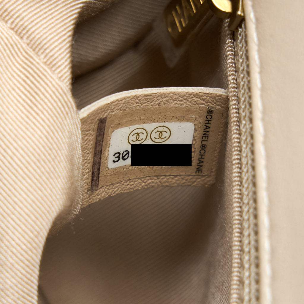CHANEL SEASONAL FLAP BAG BEIGE LGHW