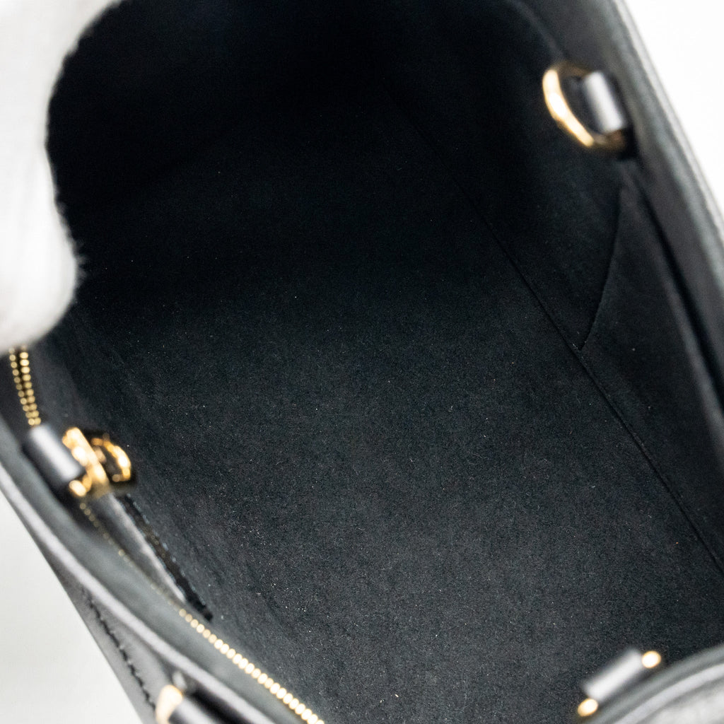 LOUIS VUITTON ONTHEGO PM MONOGRAM EMPREINTE LEATHER BLACK GHW