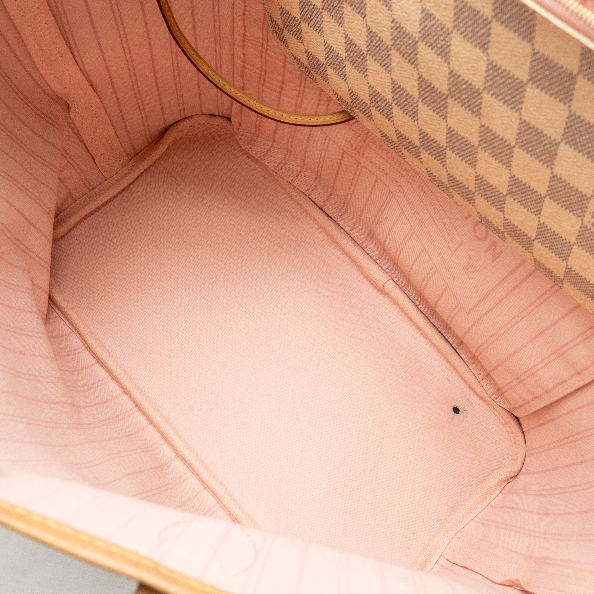 LOUIS VUITTON NEVERFULL MM DAMIER AZUR GHW