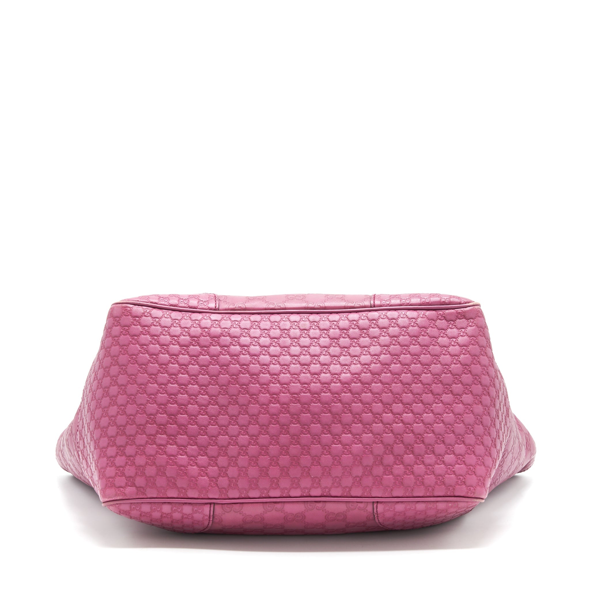 GUCCI LEATHER SHOPPING TOTE BAG RASPBERRY PINK