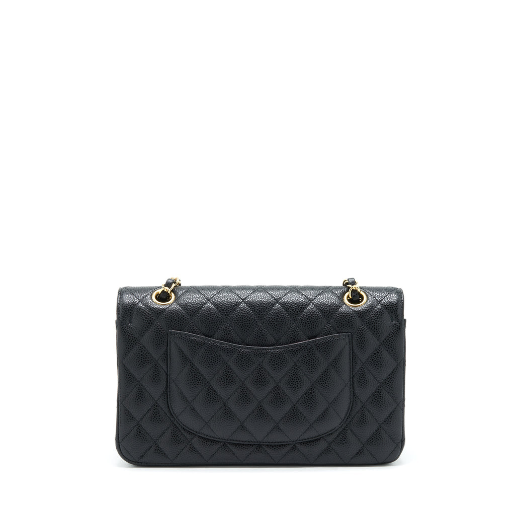 CHANEL MEDIUM CLASSIC FLAP BAG CAVIAR BLACK GHW