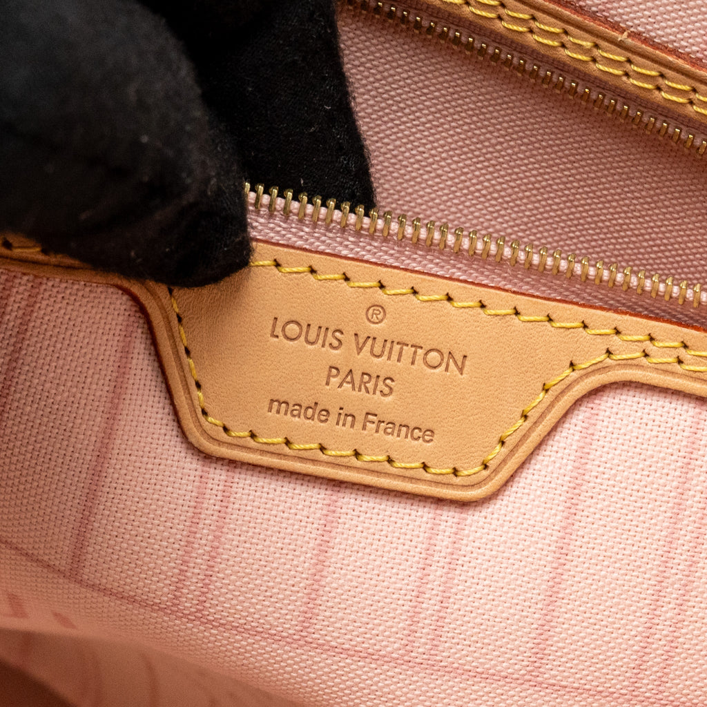 LOUIS VUITTON NEVERFULL MM DAMIER AZUR GHW