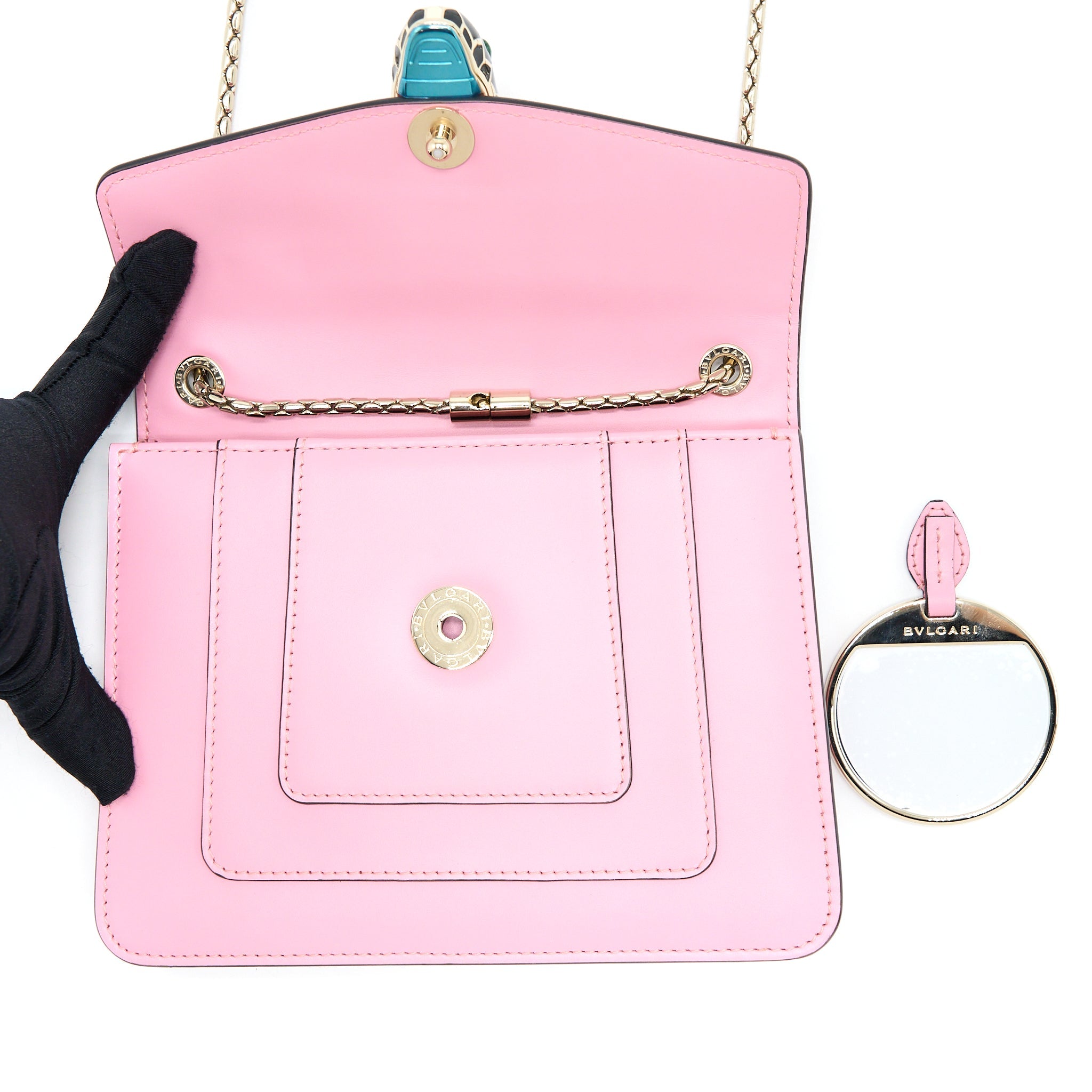 BVLGARI SERPENTI FOREVER CROSSBODY BAG PINK