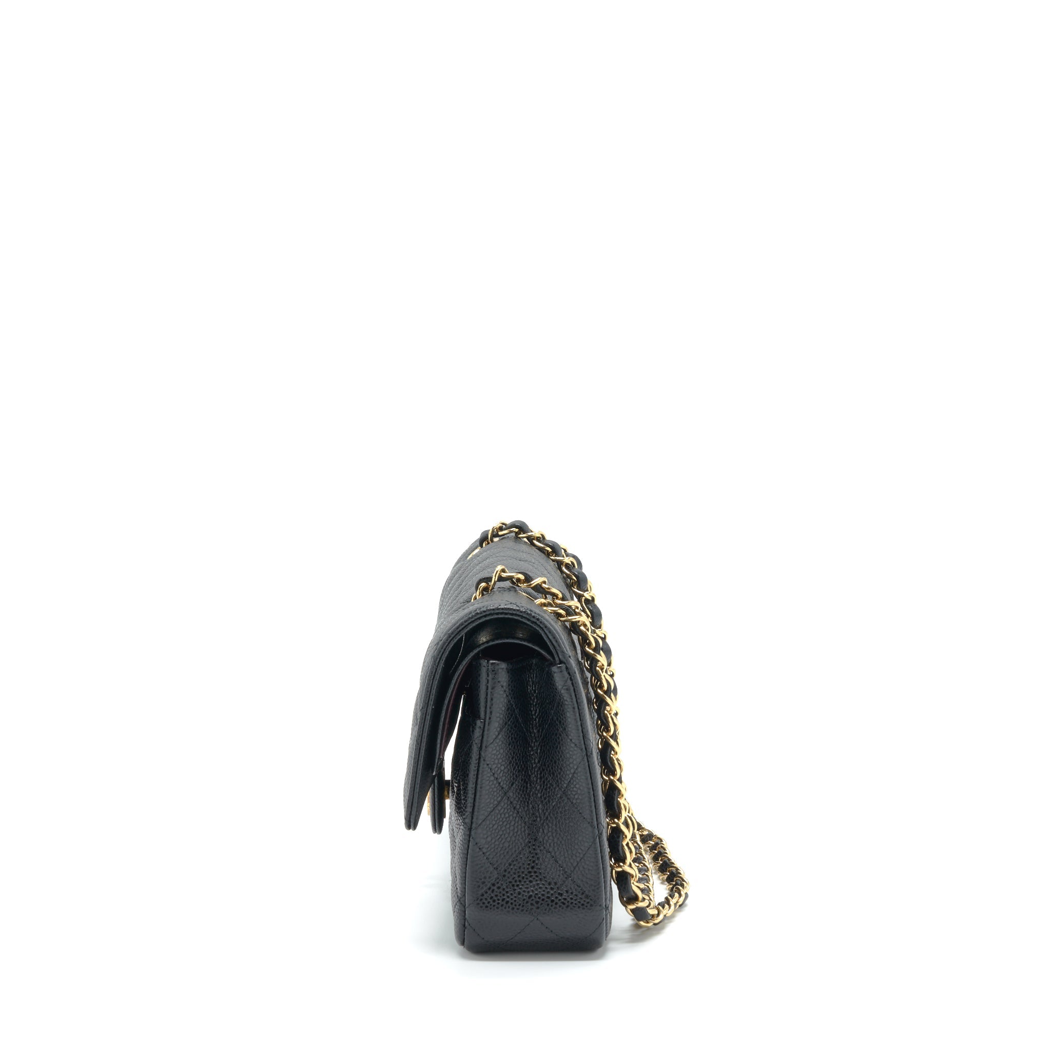 CHANEL MEDIUM CLASSIC FLAP BAG CAVIAR BLACK GHW