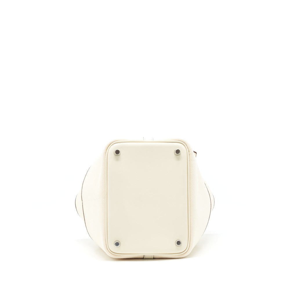 HERMES PICOTIN CARGO 18 SWIFT AND TOILE CANVAS ECRU/NATA SHW