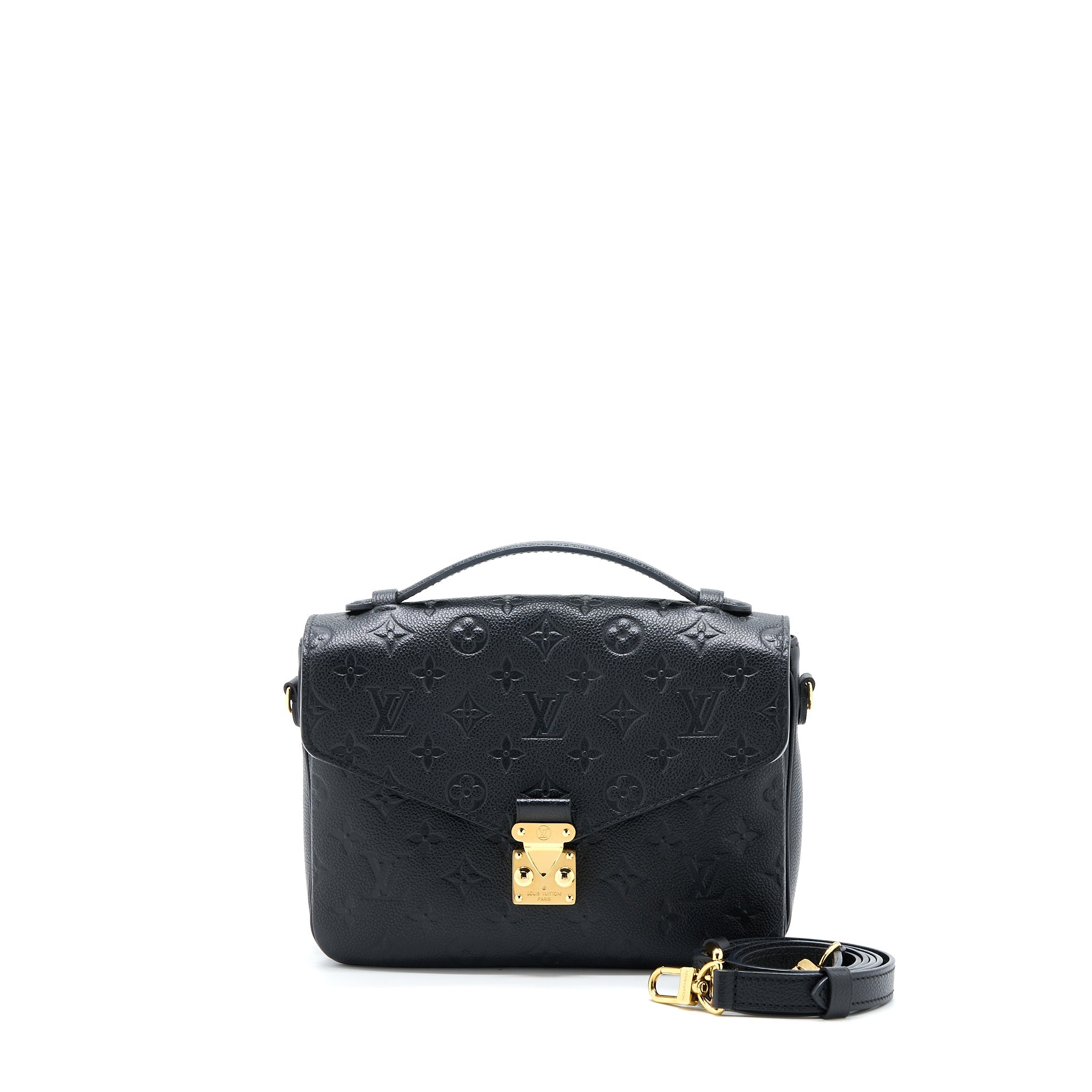 LOUIS VUITTON POCHETTE MÉTIS MONOGRAM EMPREINTE BLACK GHW