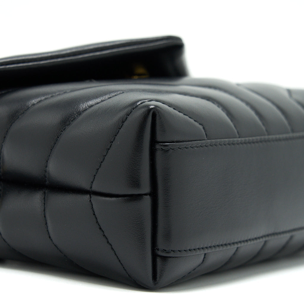 SAINT LAURENT TOY LOU LOU IN BLACK GHW